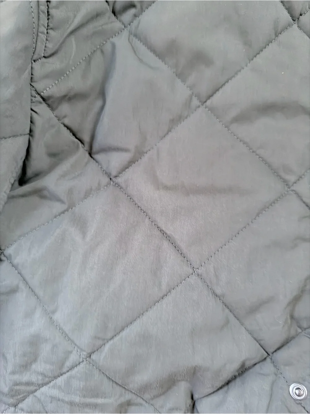 J. Crew Quilted Military-Style Jacket - Charcoal